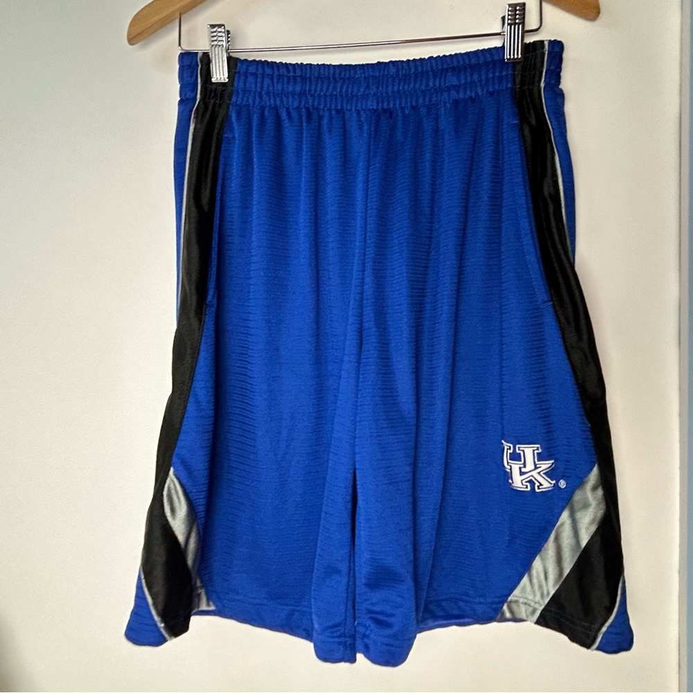 Colosseum "UK" Blue & Black Men's Gym‎ Athletic Shorts Medium
